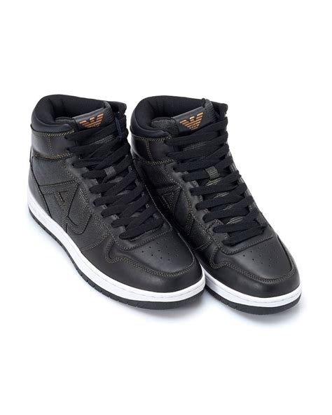 cheap mens armani trainers|Armani high top sneakers men.